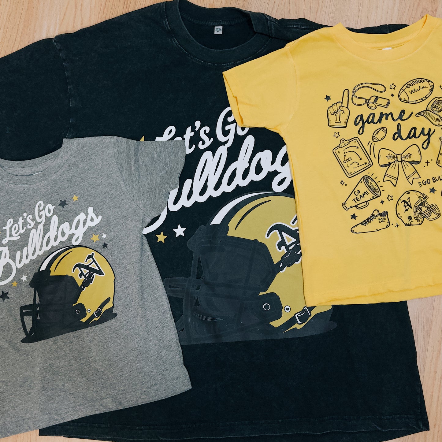 Bulldog Helmet Football Graphic Tee