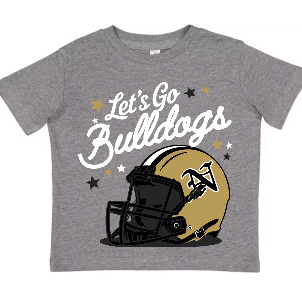 Bulldog Helmet Football Graphic Tee