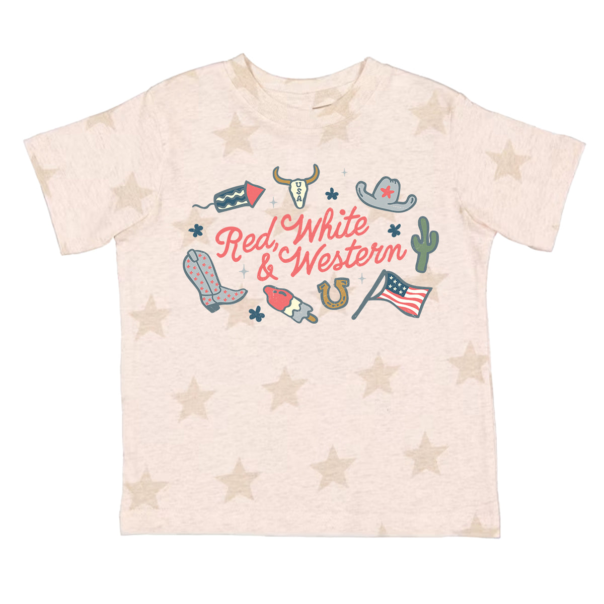 Red, White and Western Toddler/Youth Graphic Tee