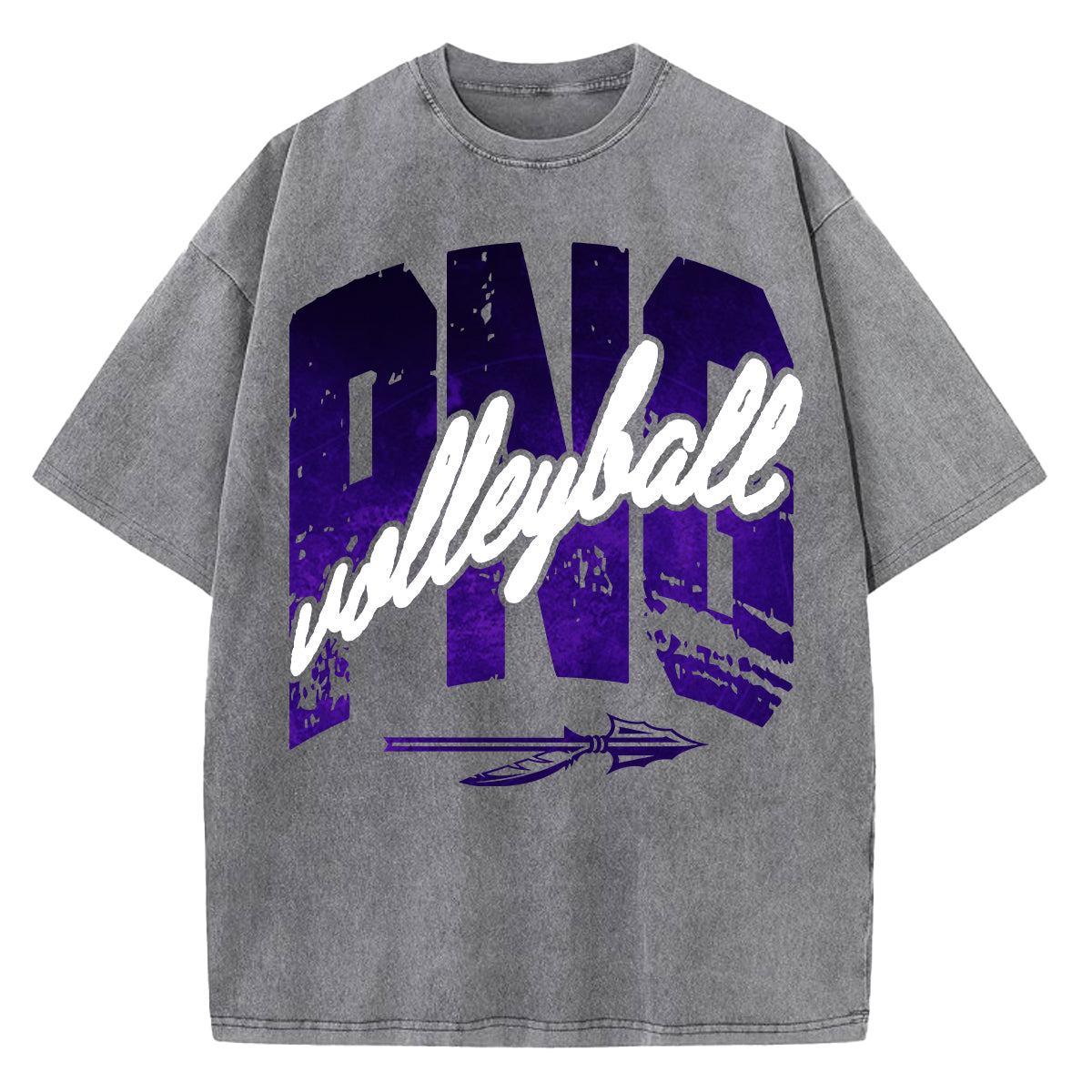 PNG Volleyball Distressed Graphic Tee