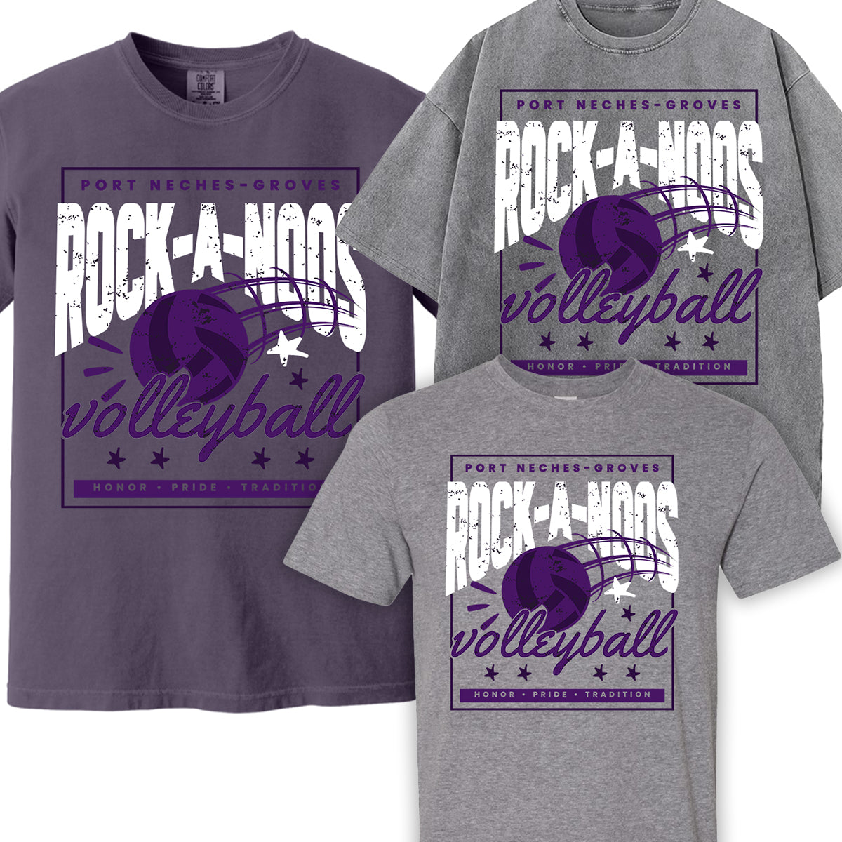 Rock-A-Noos Volleyball Graphic Tee