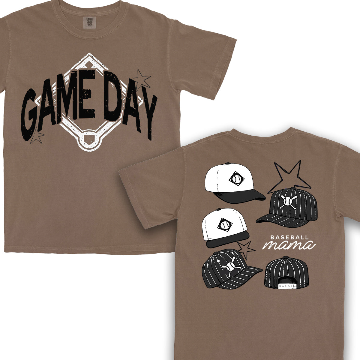 Baseball Mama Espresso Graphic Tee