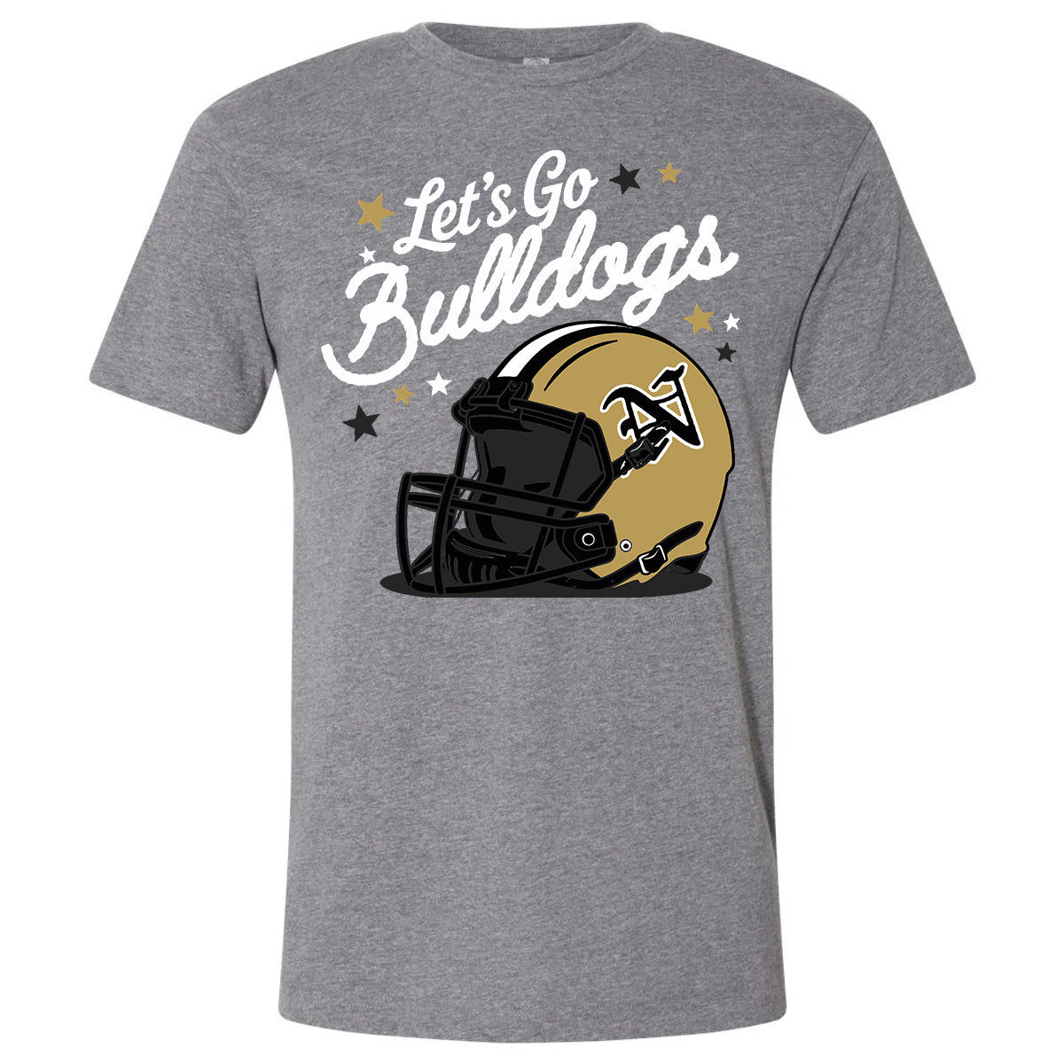 Bulldog Helmet Football Graphic Tee