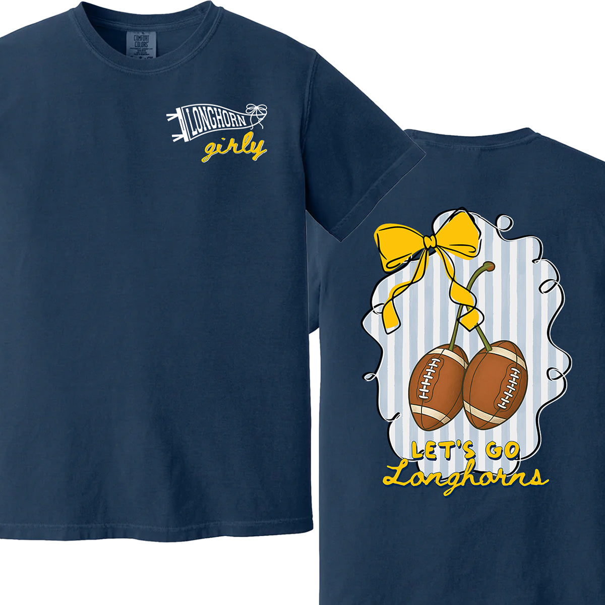 Longhorn Girly Graphic Tee