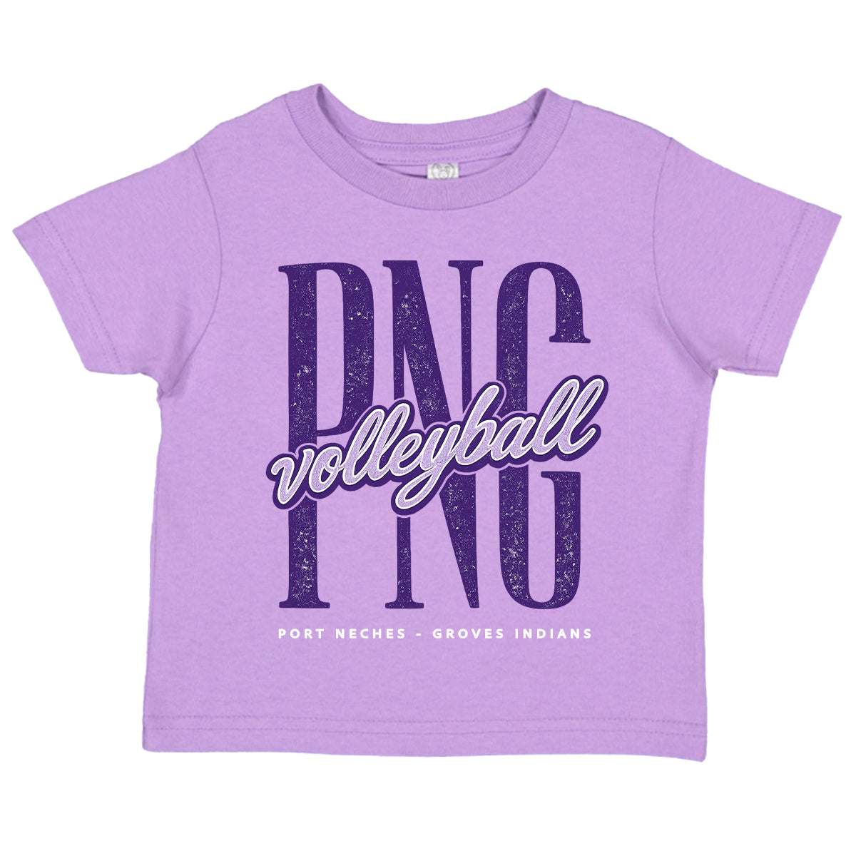 PNG Volleyball Vintage Script Graphic Tee