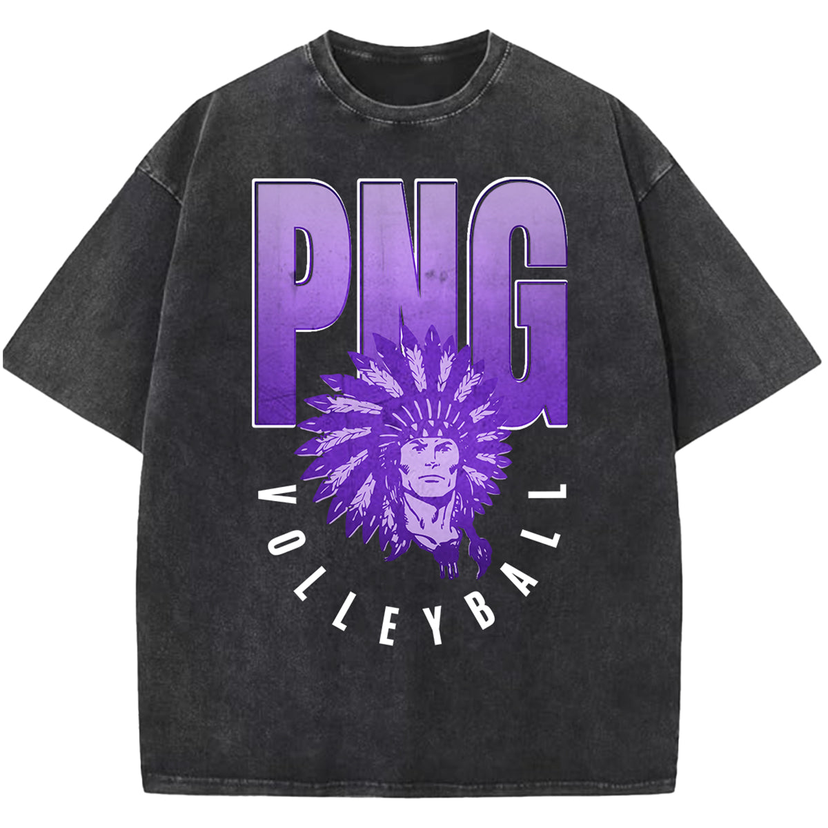 PNG Bold Volleyball Graphic Tee