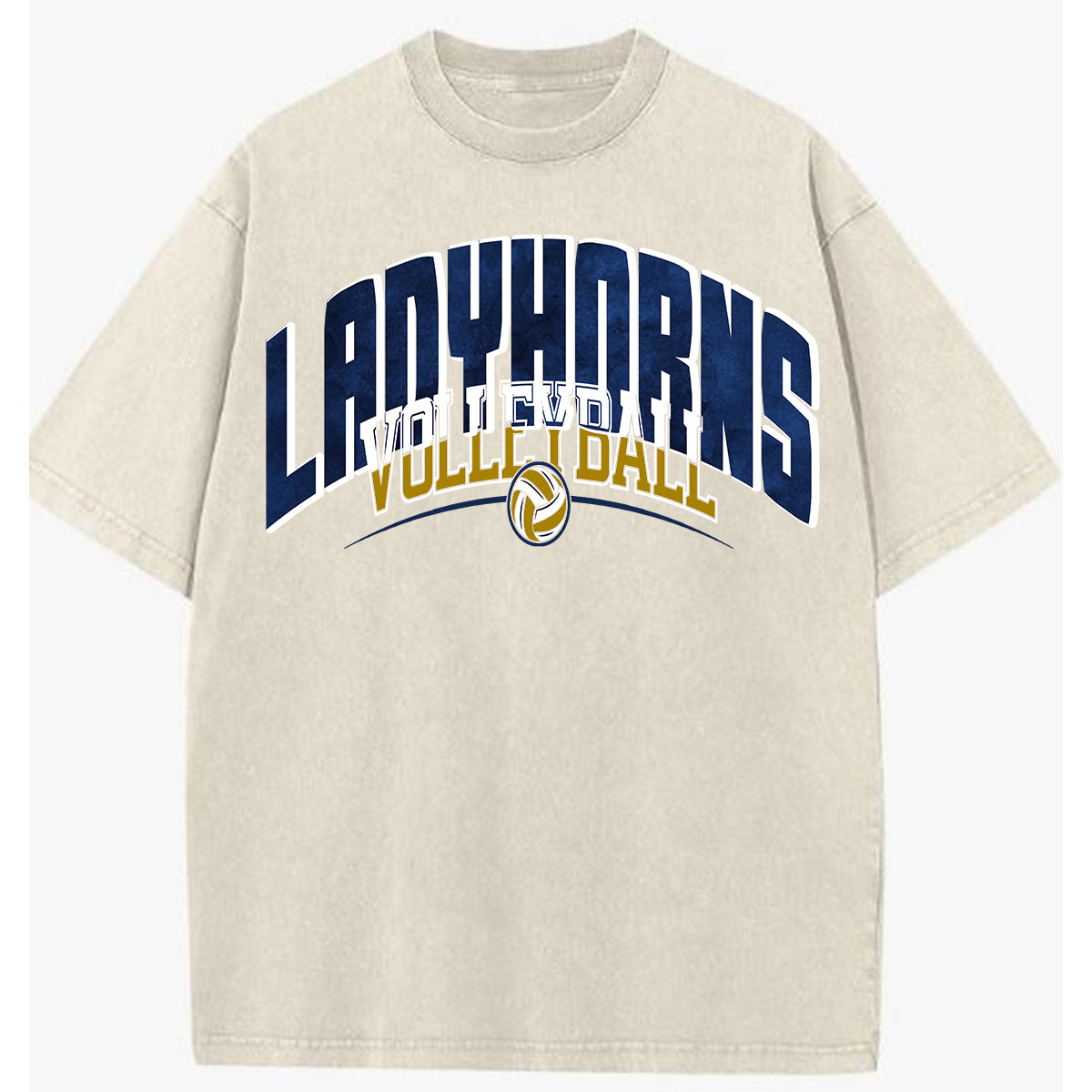 Lady Horns Volleyball Graphic Tee